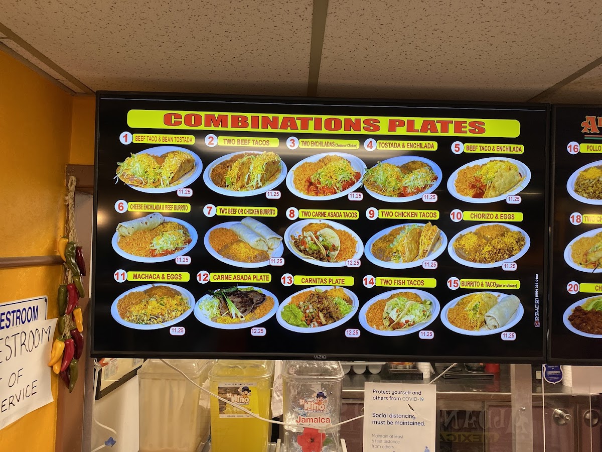 Adalberto’s Méxican Food Photo Menu 5