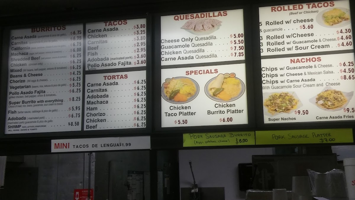 Adalberto’s Méxican Food Photo Menu 9