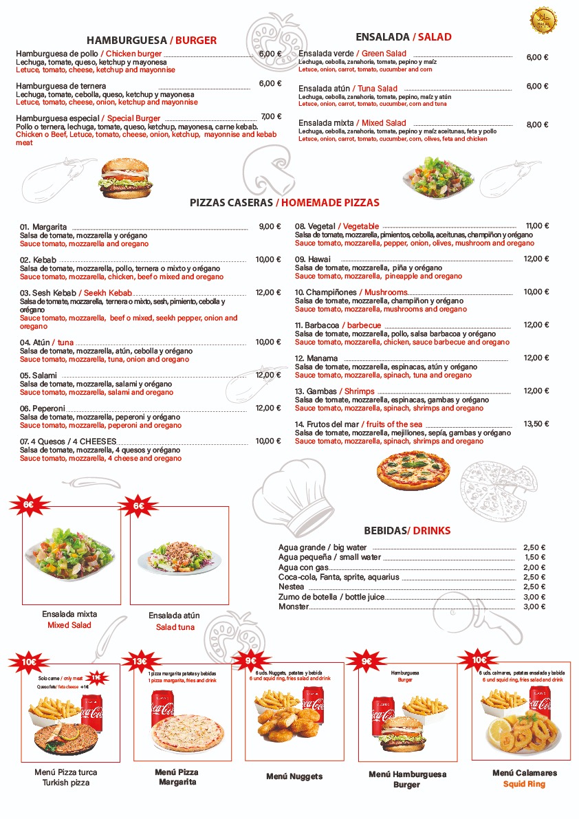 LA MONTAÑA PIZZA & KEBAB Photo Menu 2