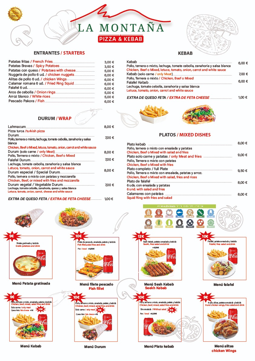 LA MONTAÑA PIZZA & KEBAB Photo Menu 3