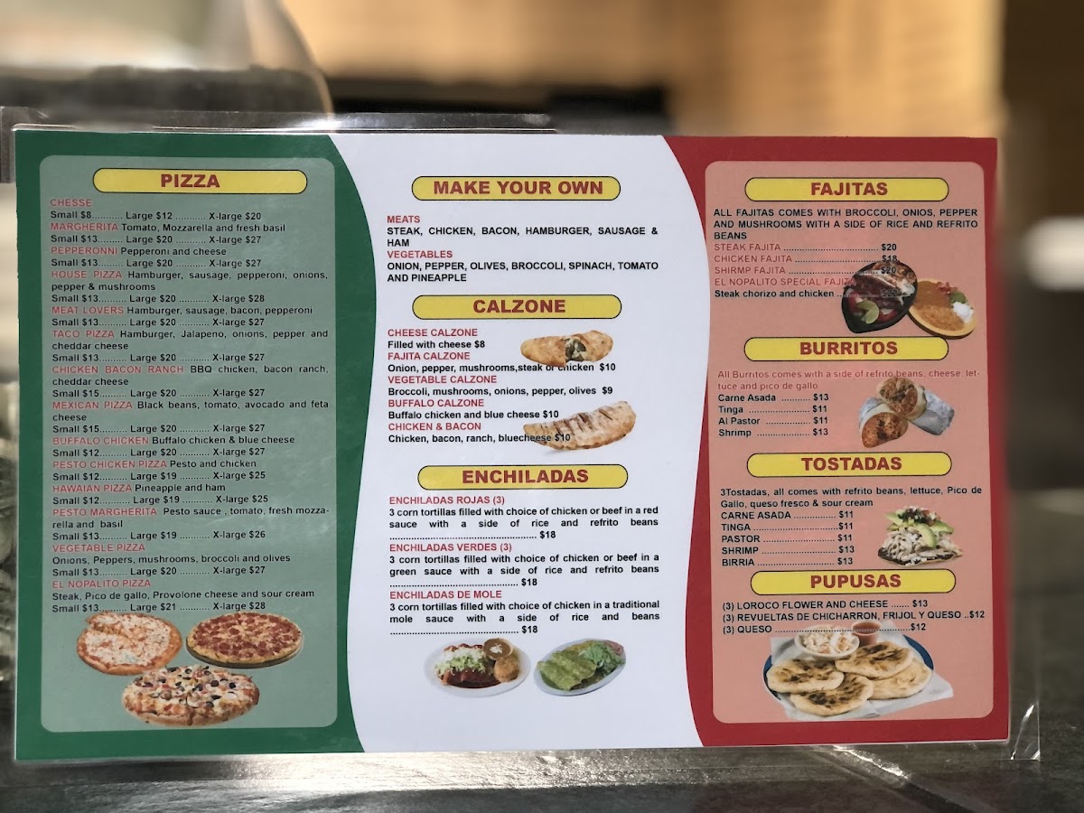 El Nopalito Mexican Restaurant and Pizzeria Photo Menu 6