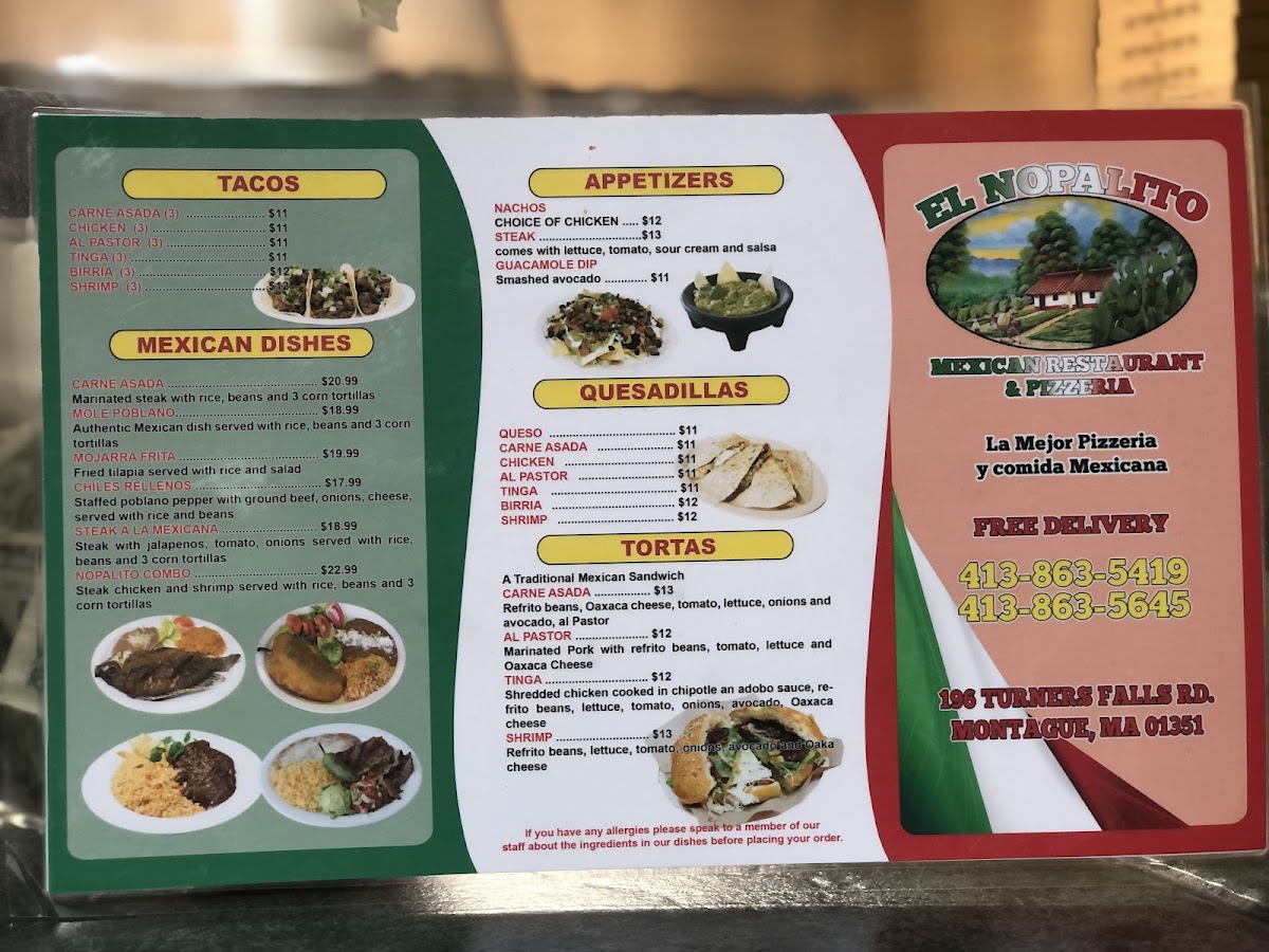 El Nopalito Mexican Restaurant and Pizzeria Photo Menu 7