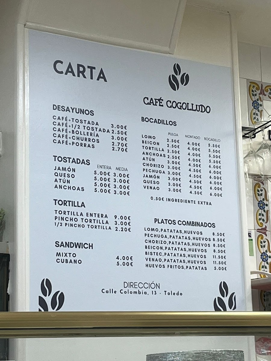 Café Cogolludo Photo Menu 1