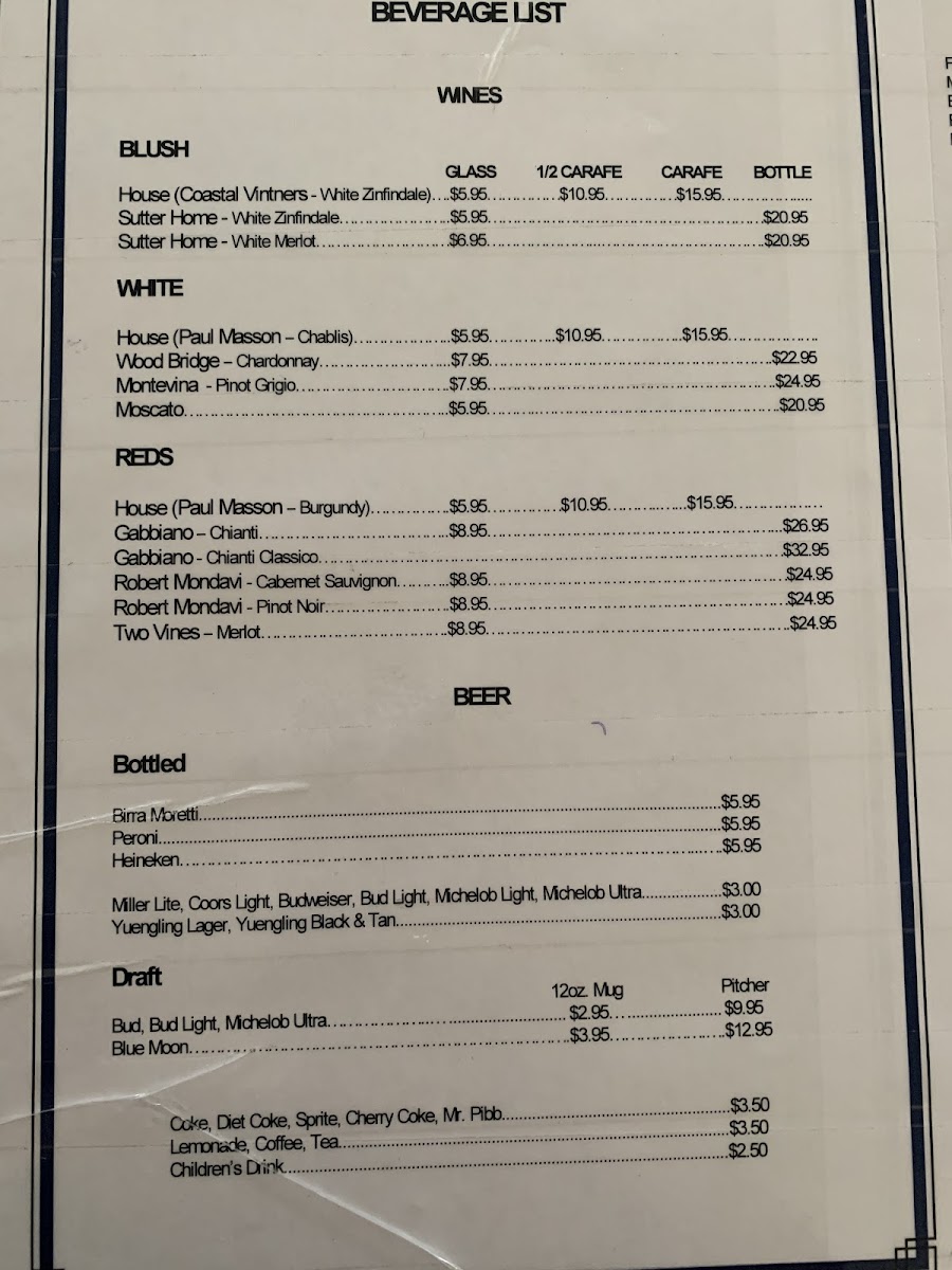 Armando's Italian Restaurant Photo Menu 8