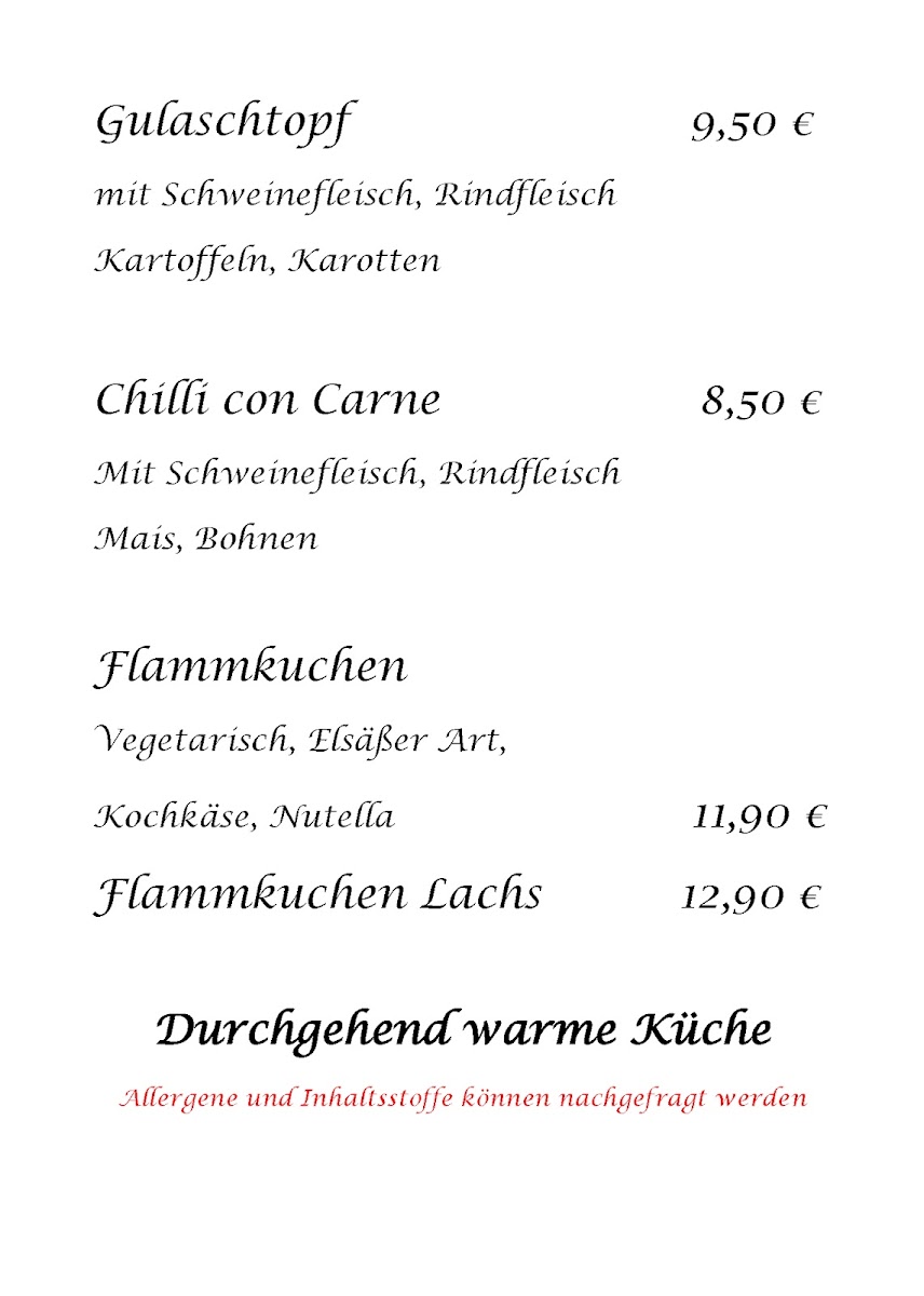 La Bastille Eventrestaurant Photo Menu 2