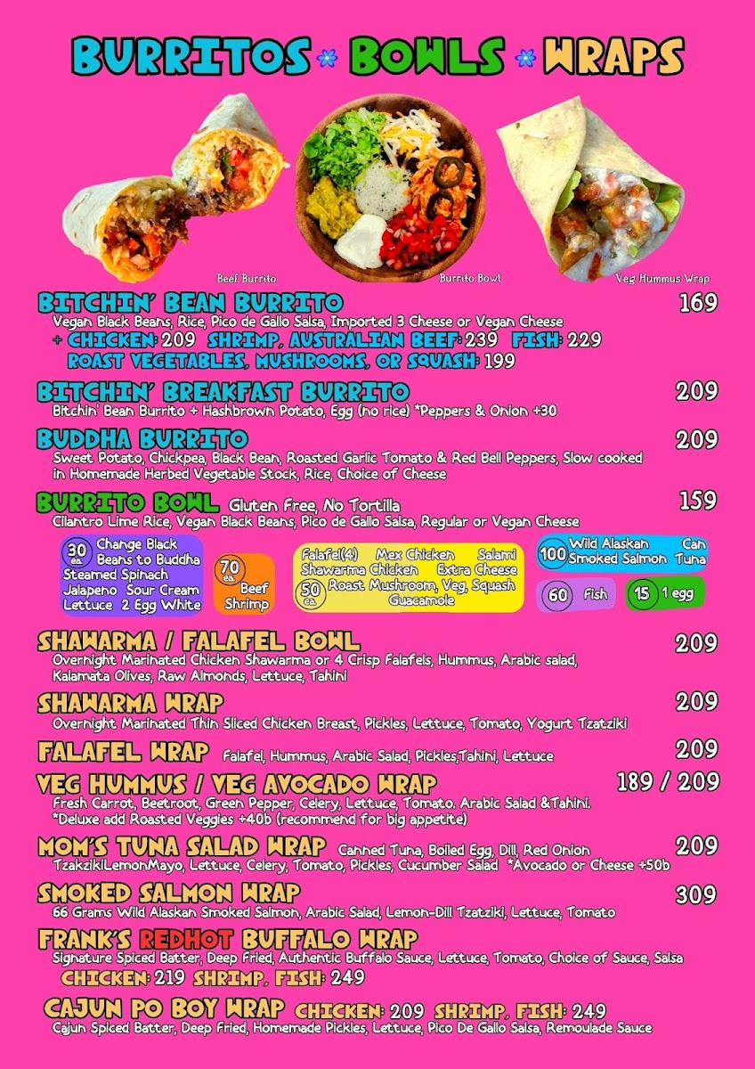 Tito's Bitchin' Burritos Bang Rak Photo Menu 1