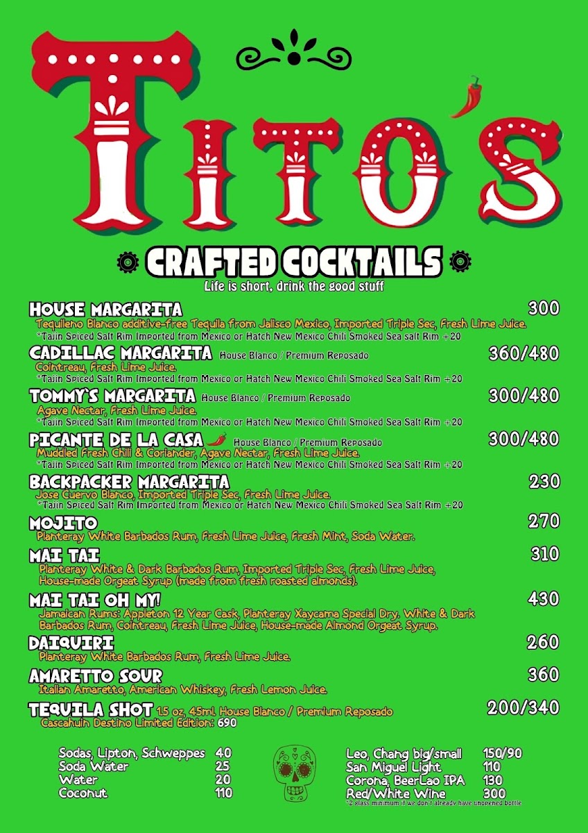 Tito's Bitchin' Burritos Bang Rak Photo Menu 3