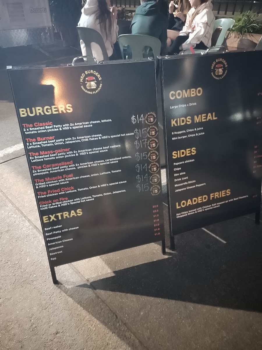 HSD Burgers Photo Menu 2