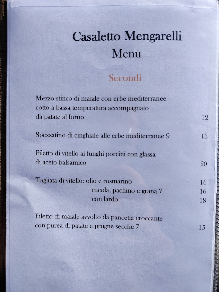 Casaletto Mengarelli Photo Menu 3