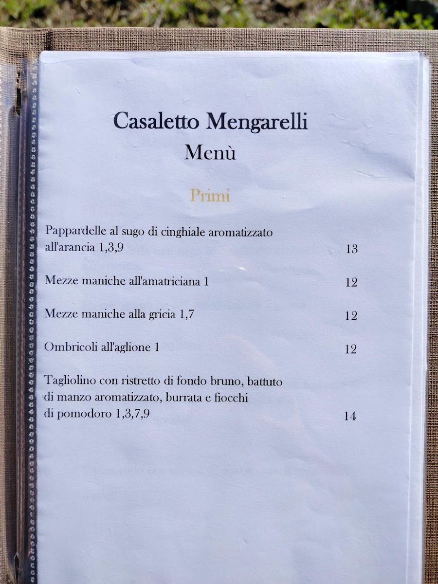 Casaletto Mengarelli Photo Menu 4