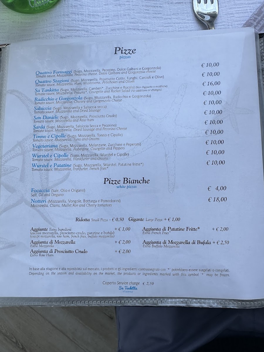 Ristorante Sa Tankitta Photo Menu 9
