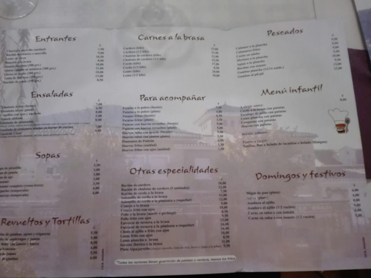 Restaurante Venta el Cruce (Piñar) Photo Menu 7