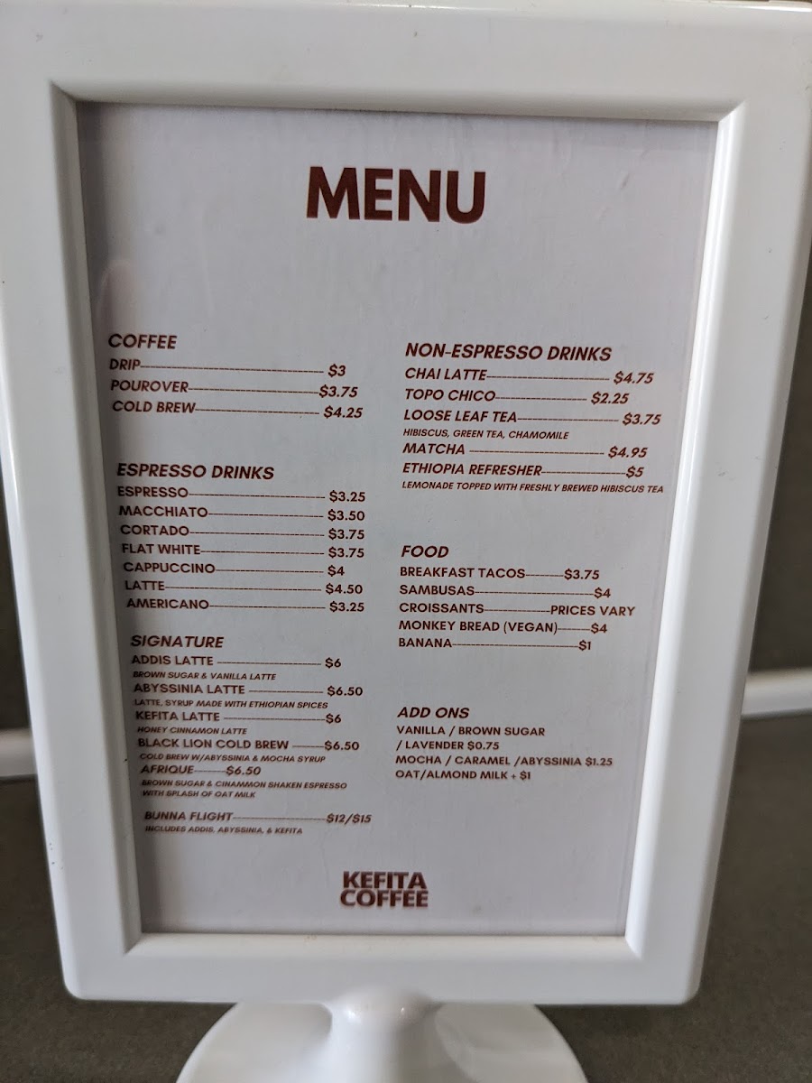 Kefita Coffee Photo Menu 10