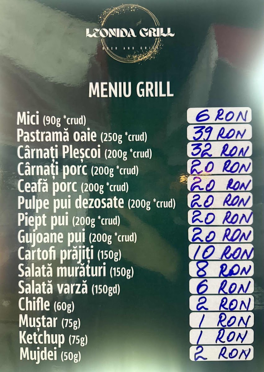 Leonida Grill Photo Menu 1