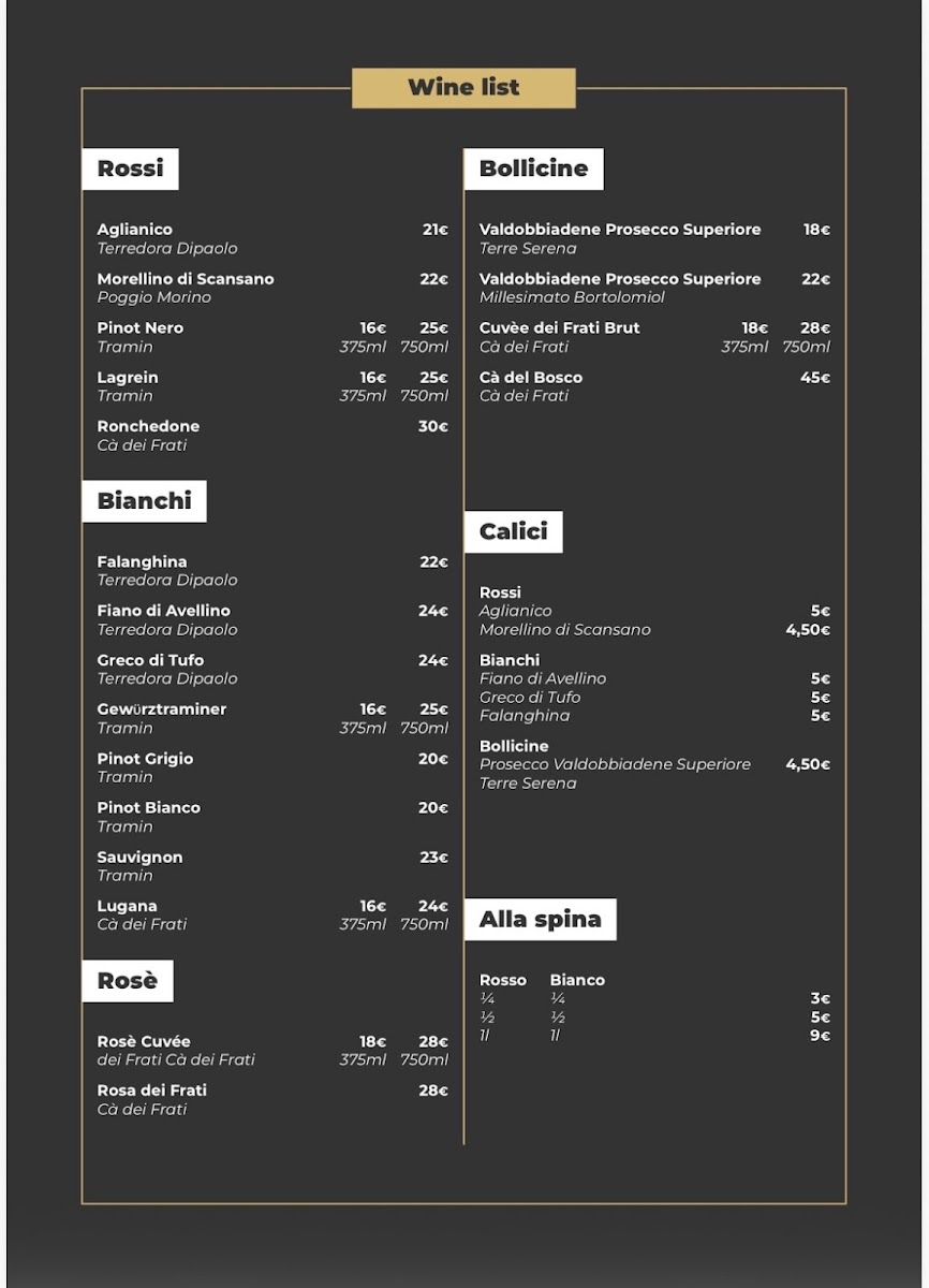 Ristorante La Fortezza Photo Menu 1