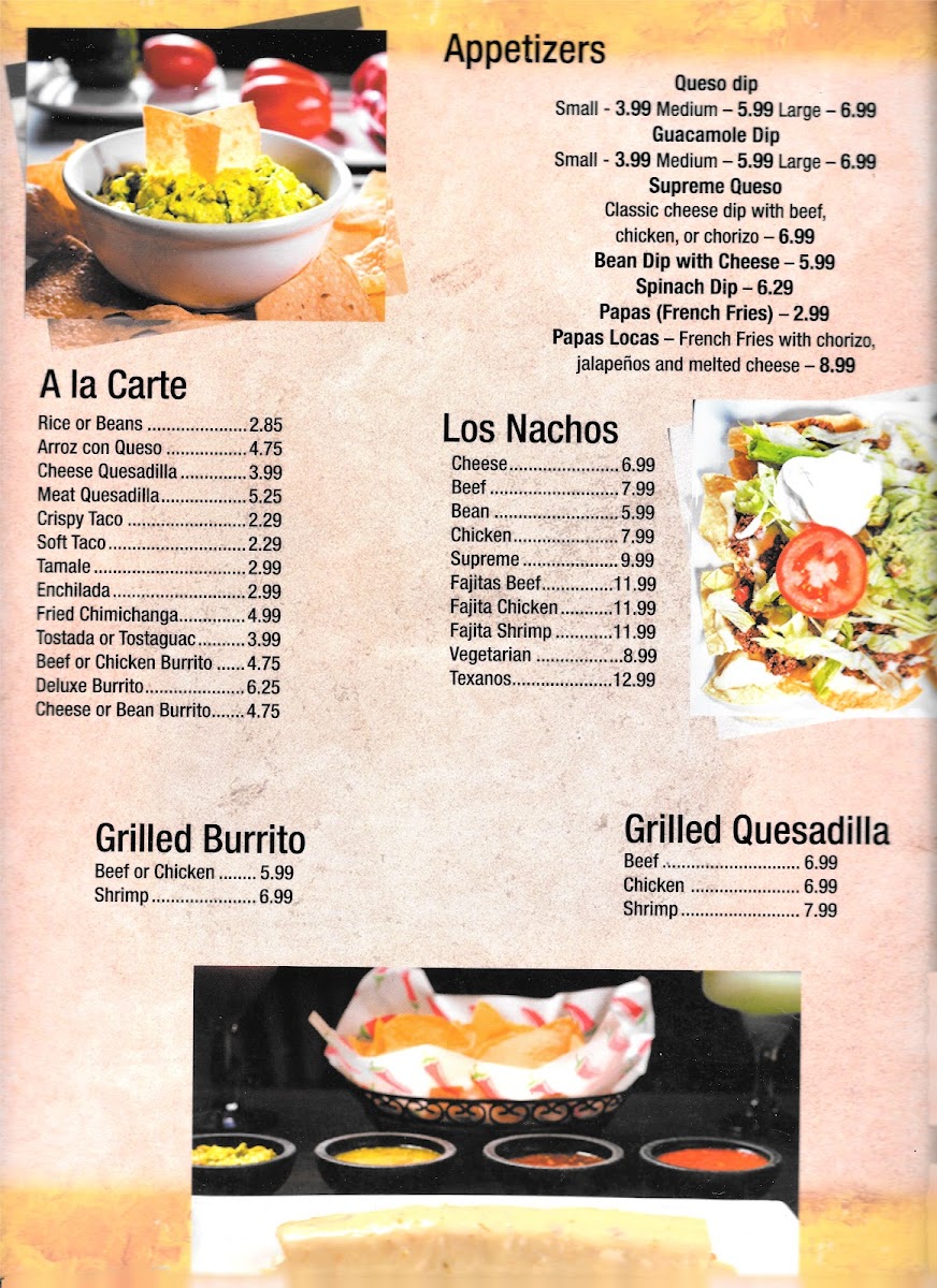 El Señor Salsa Photo Menu 1