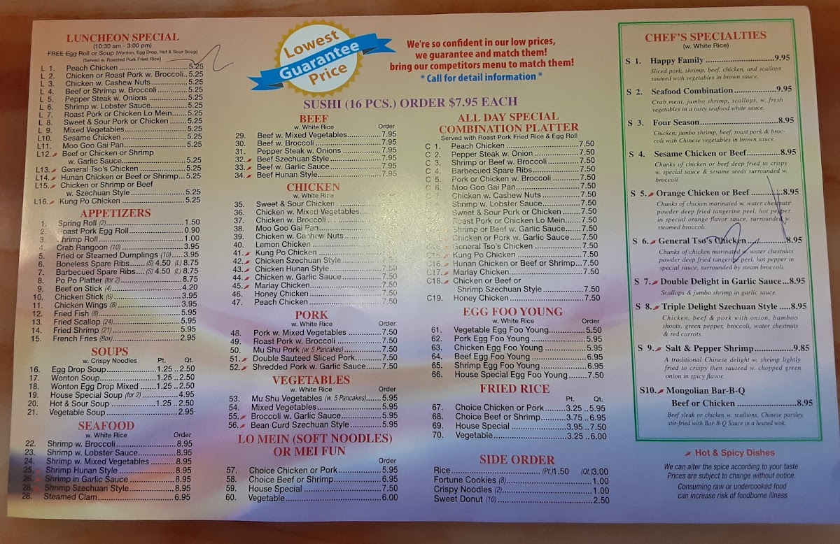China Buffet & Grill Photo Menu 4