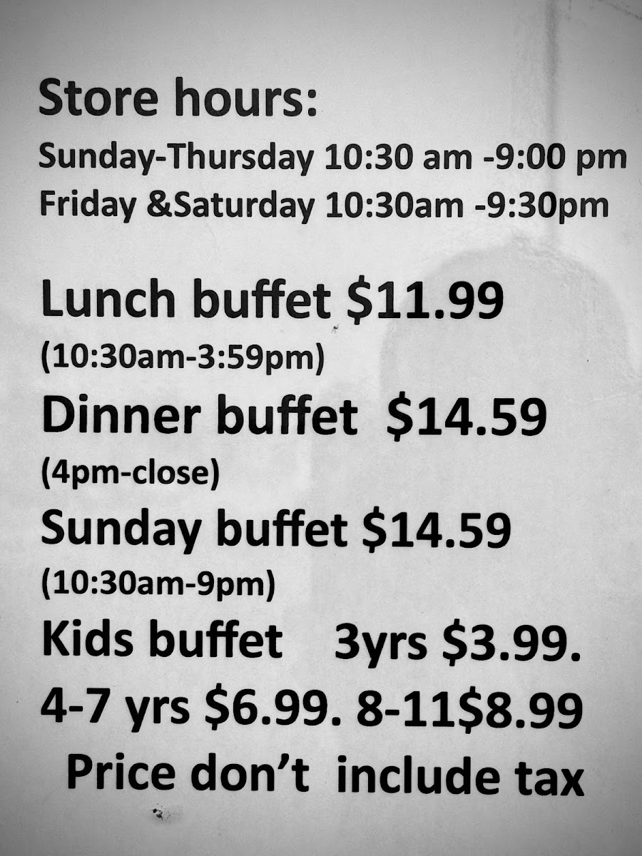 China Buffet & Grill Photo Menu 5