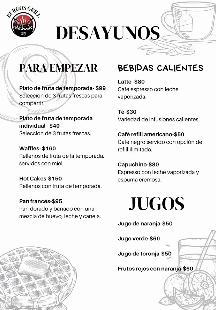 Burgos Grill Photo Menu 9
