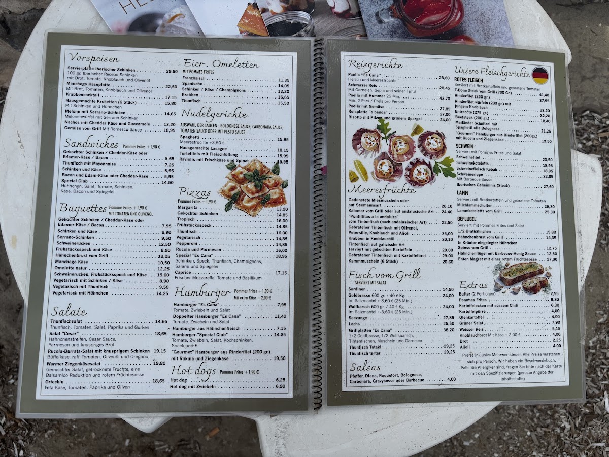 Restaurante Es Cana Photo Menu 1