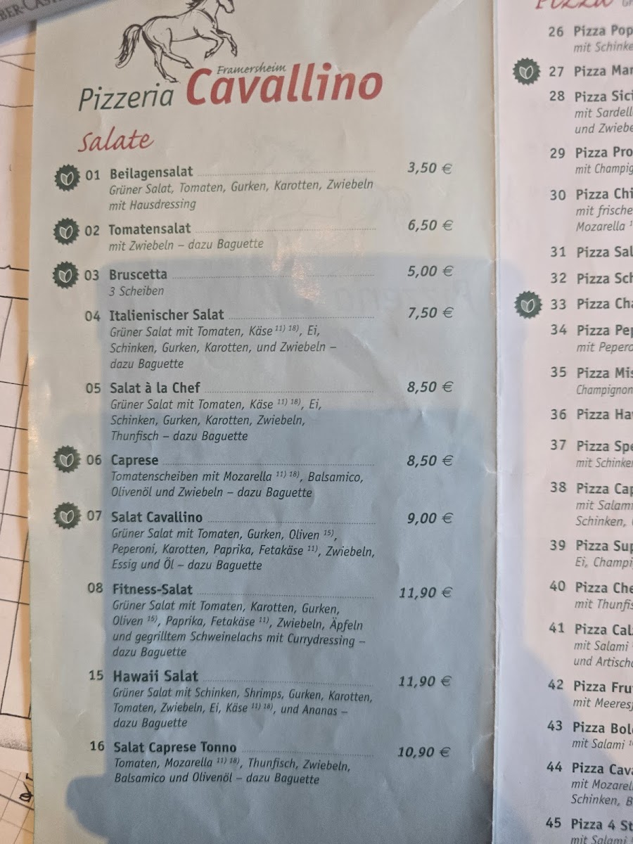 Pizzeria Cavallino (Reiterstübchen) Photo Menu 9