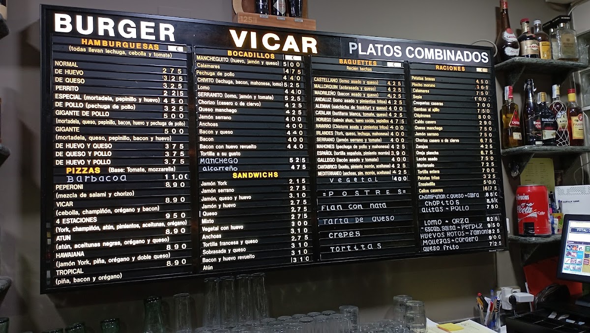 Restaurante Burguer Vicar Photo Menu 1