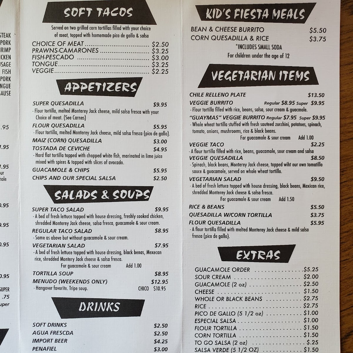 Tacos Guaymas Photo Menu 4