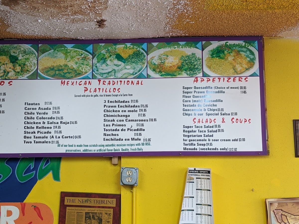 Tacos Guaymas Photo Menu 5