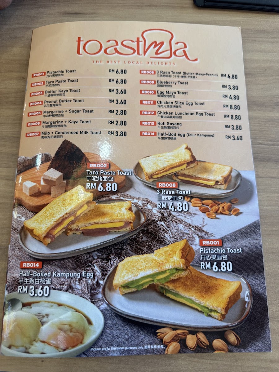 Toastma Photo Menu 10