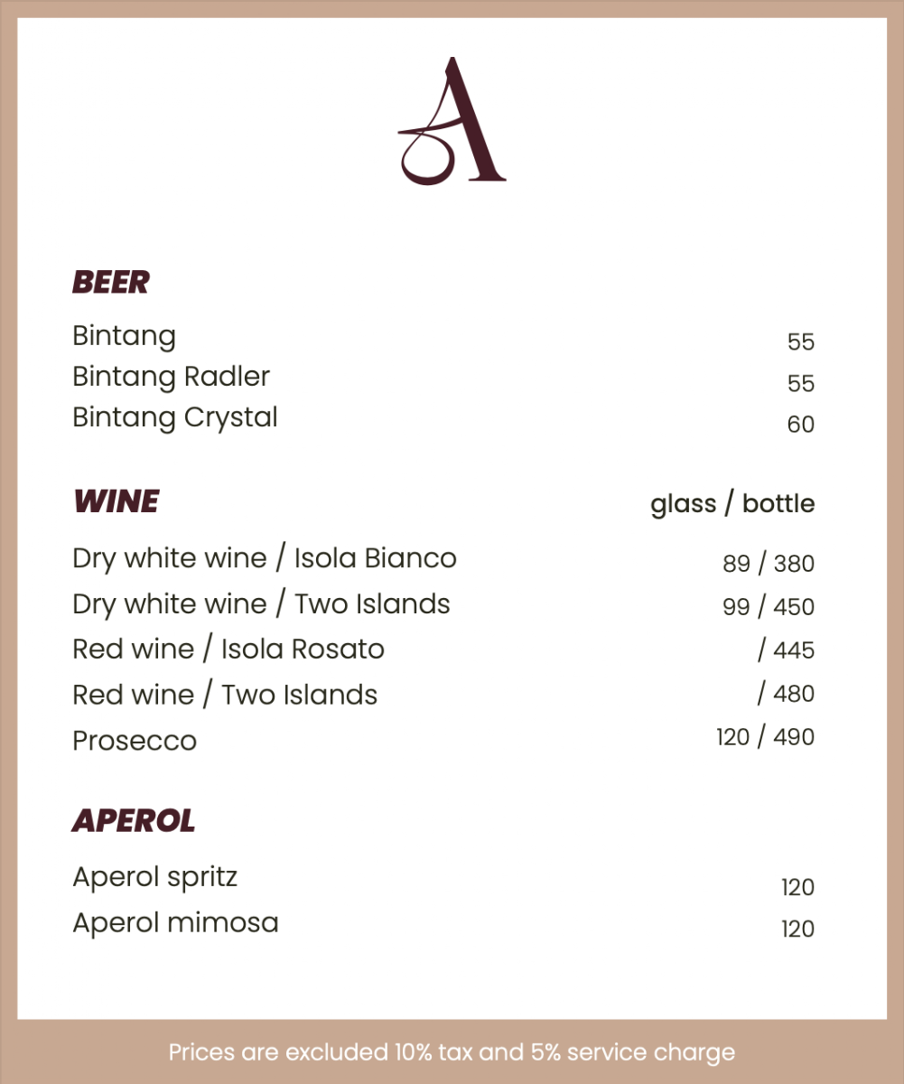 Amsterdam Restaurant Gili Trawangan Photo Menu 6