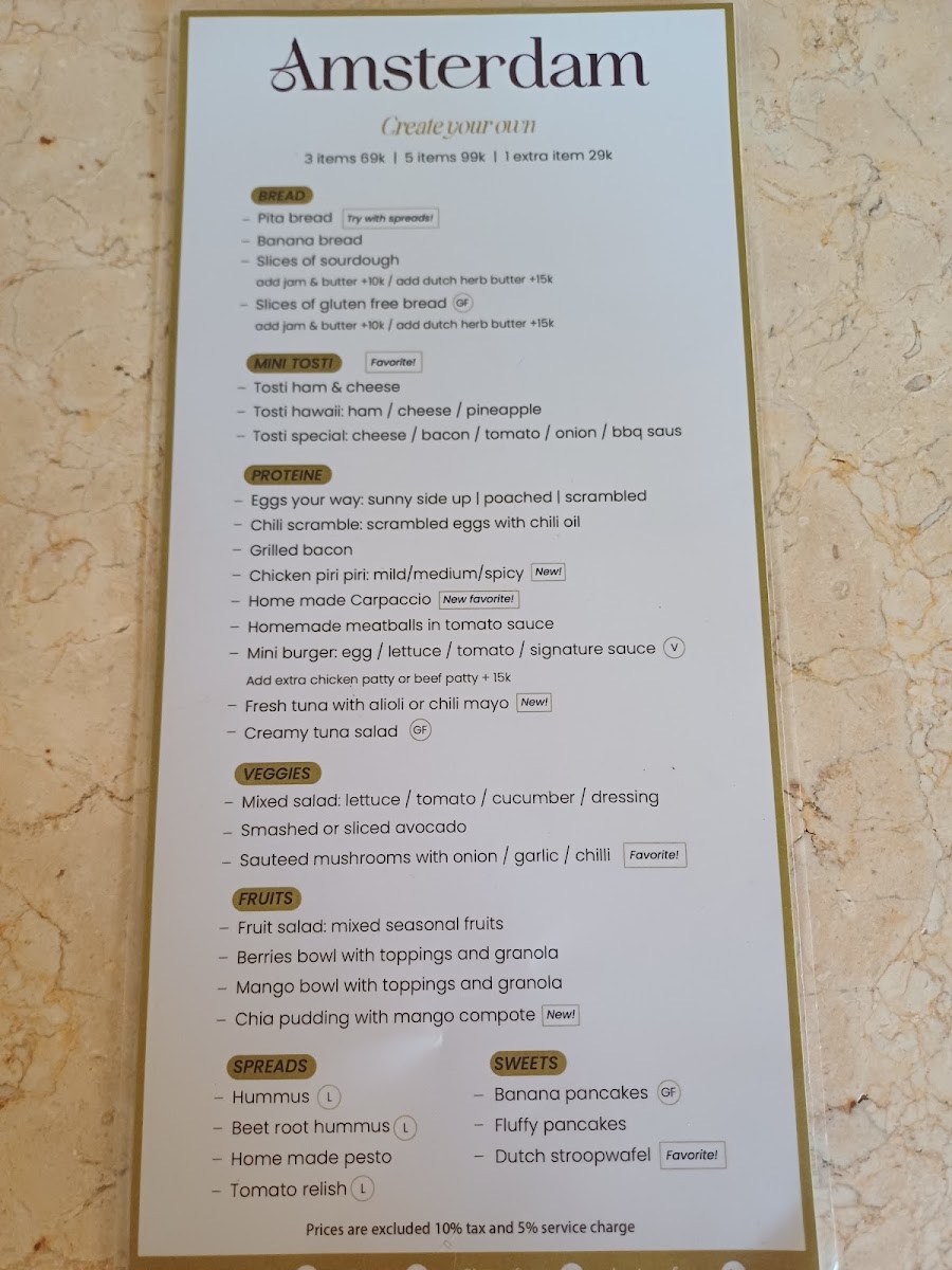 Amsterdam Restaurant Gili Trawangan Photo Menu 9