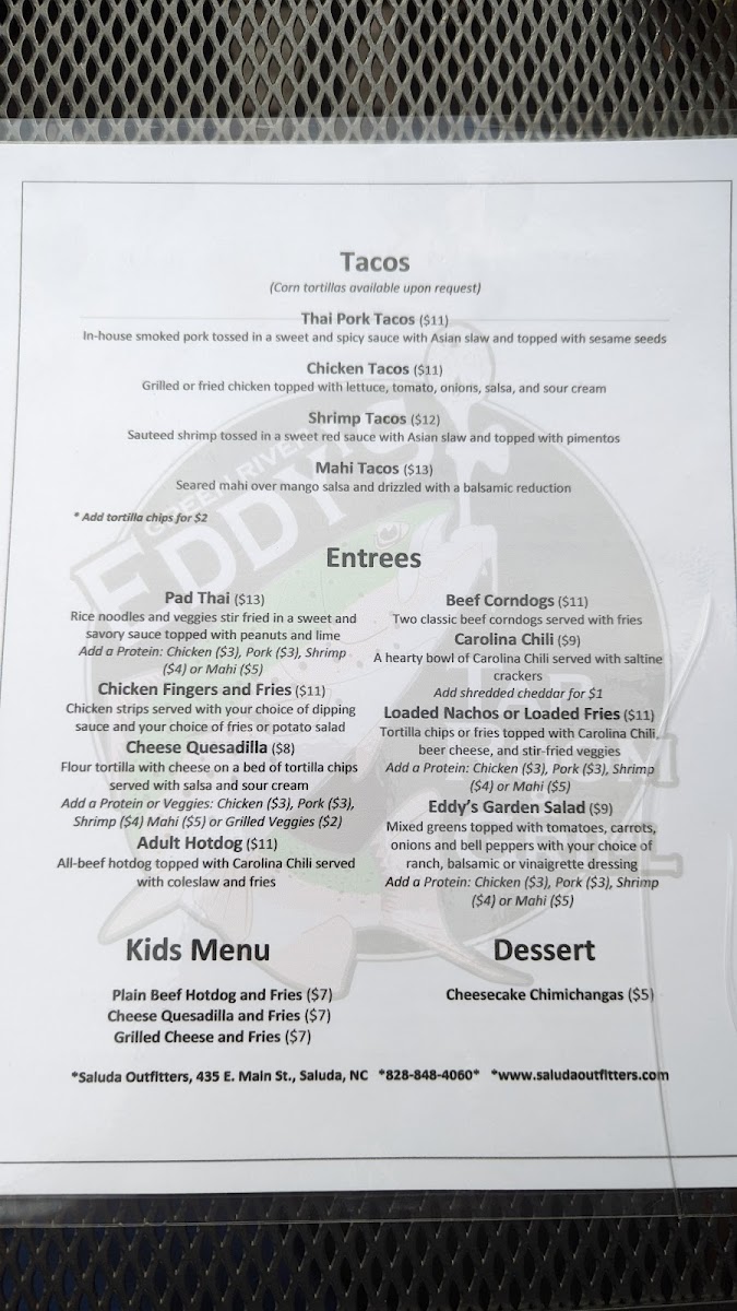 Green River Eddy's Tap Room & Grill Photo Menu 9
