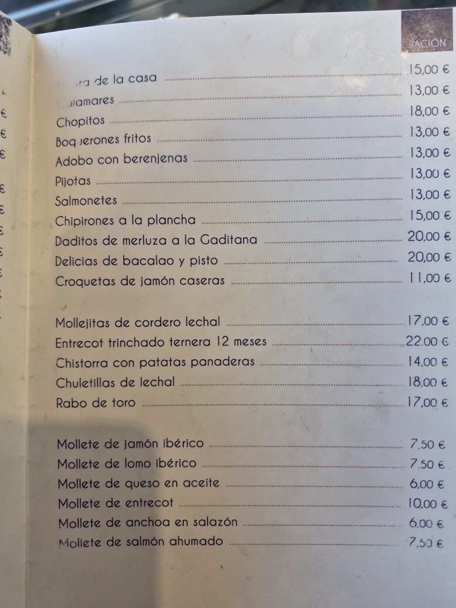 Cazorla Restaurantes Photo Menu 3