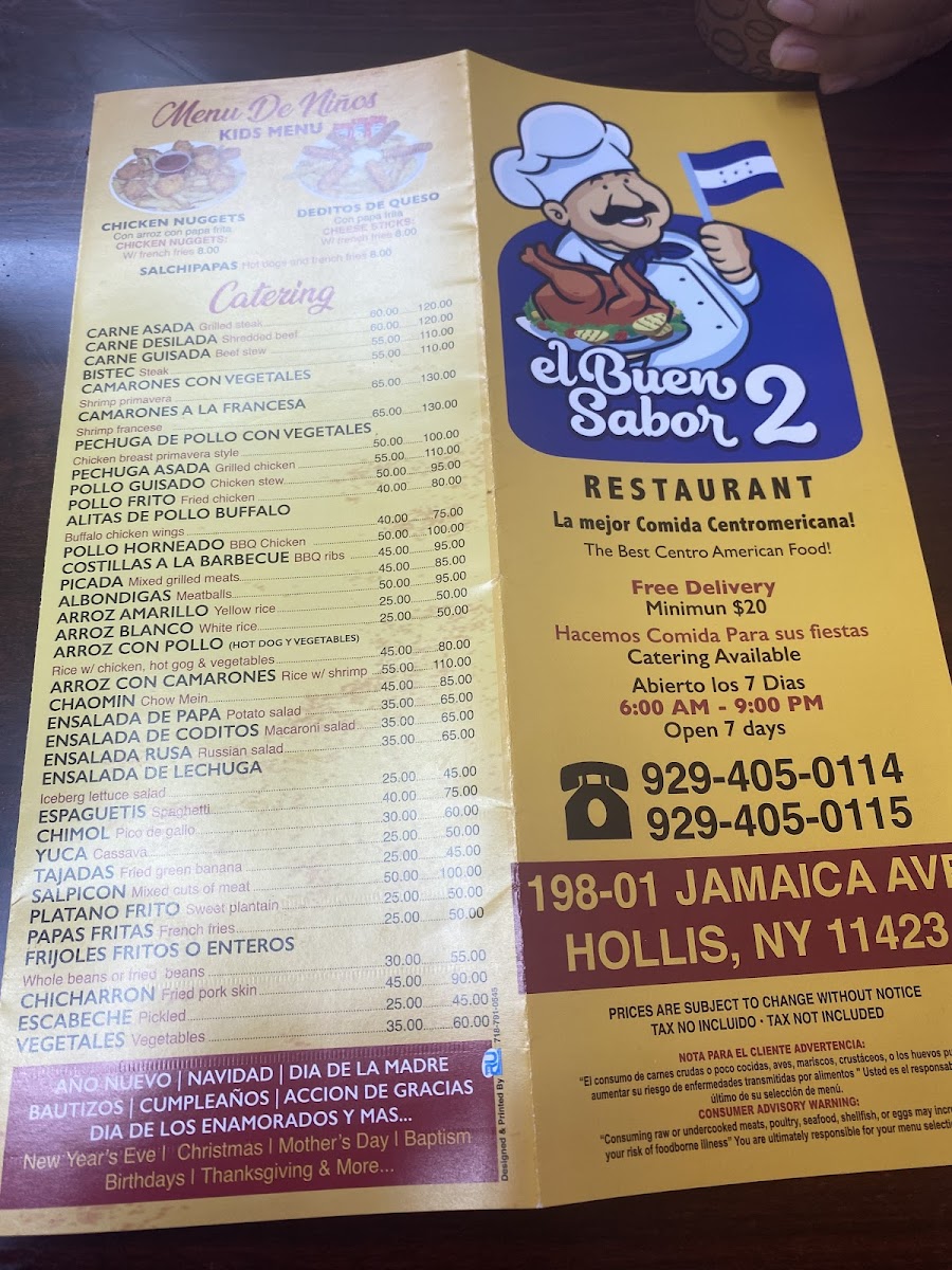 EL BUEN SABOR CORP 2 Photo Menu 6