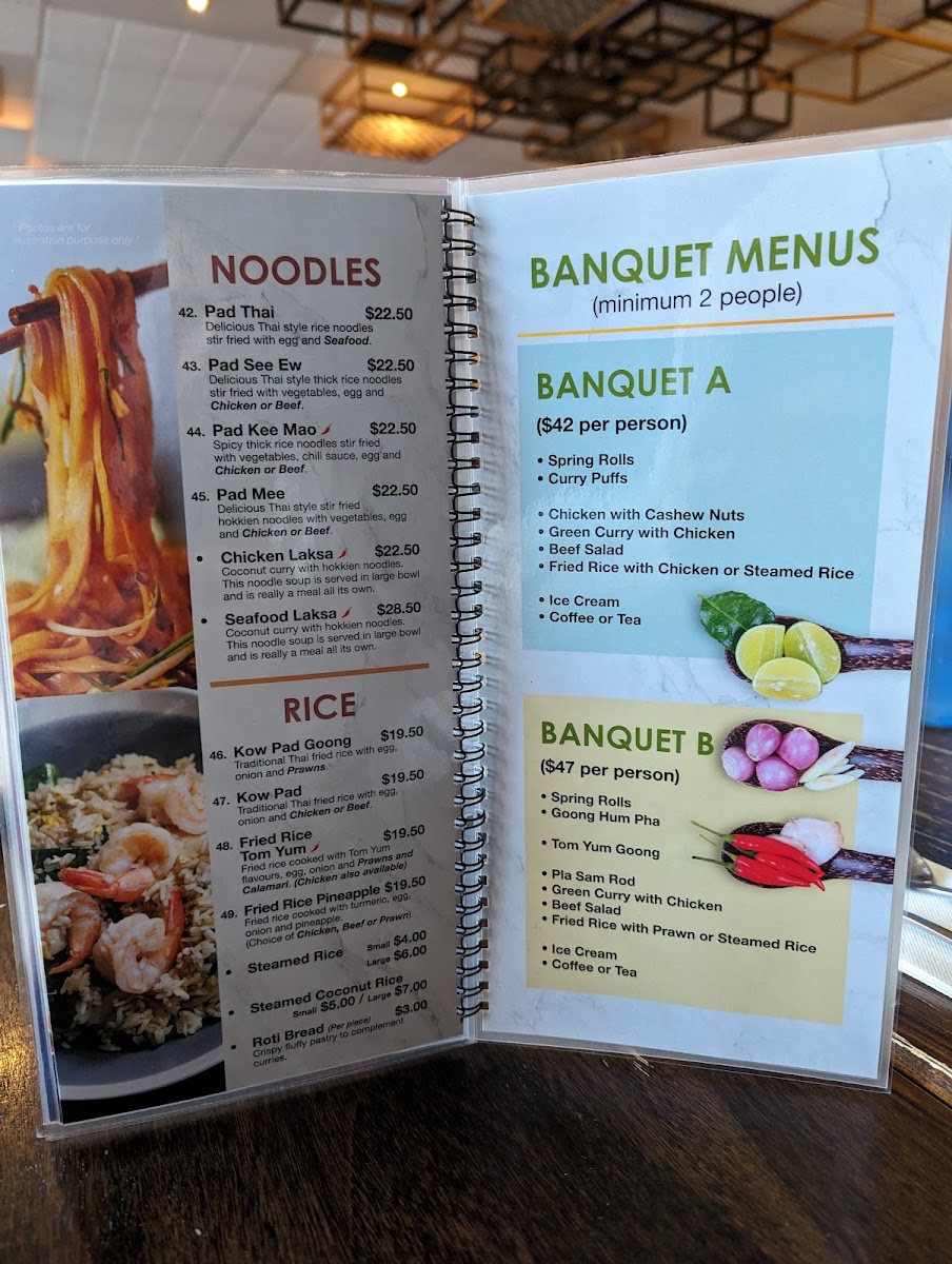 Warragul Thai Restaurant Photo Menu 4