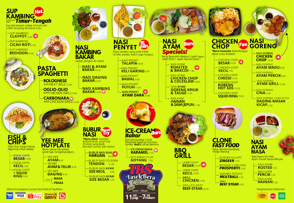 Restoran Tasek Bera Station (TBS) Photo Menu 1