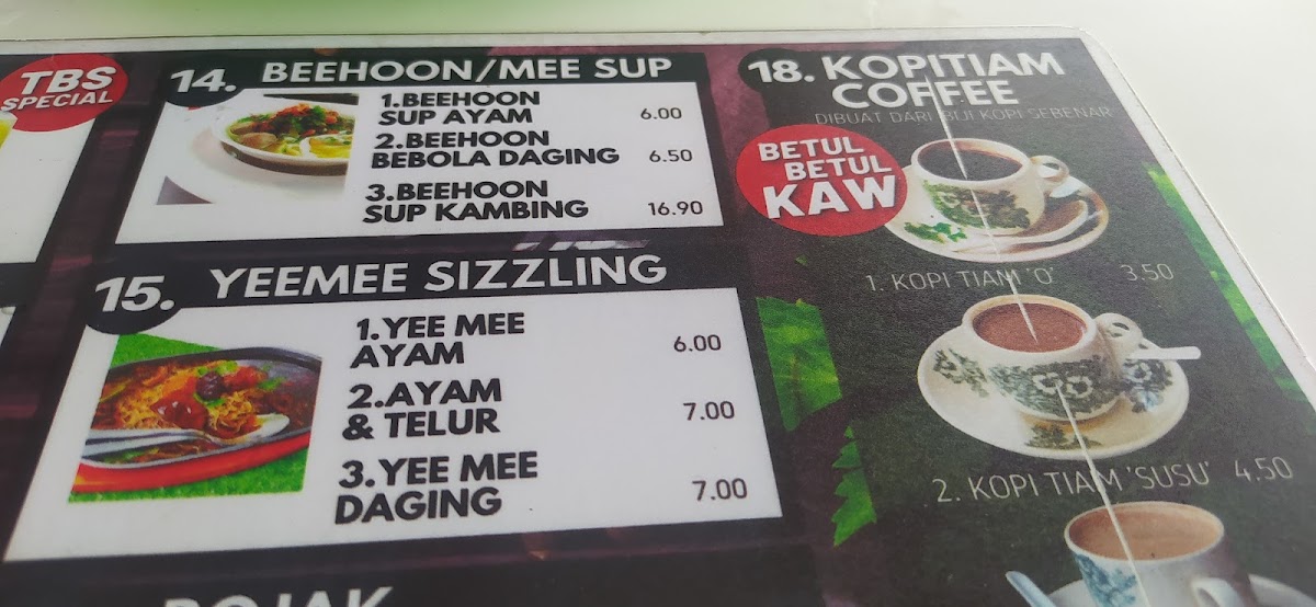 Restoran Tasek Bera Station (TBS) Photo Menu 9