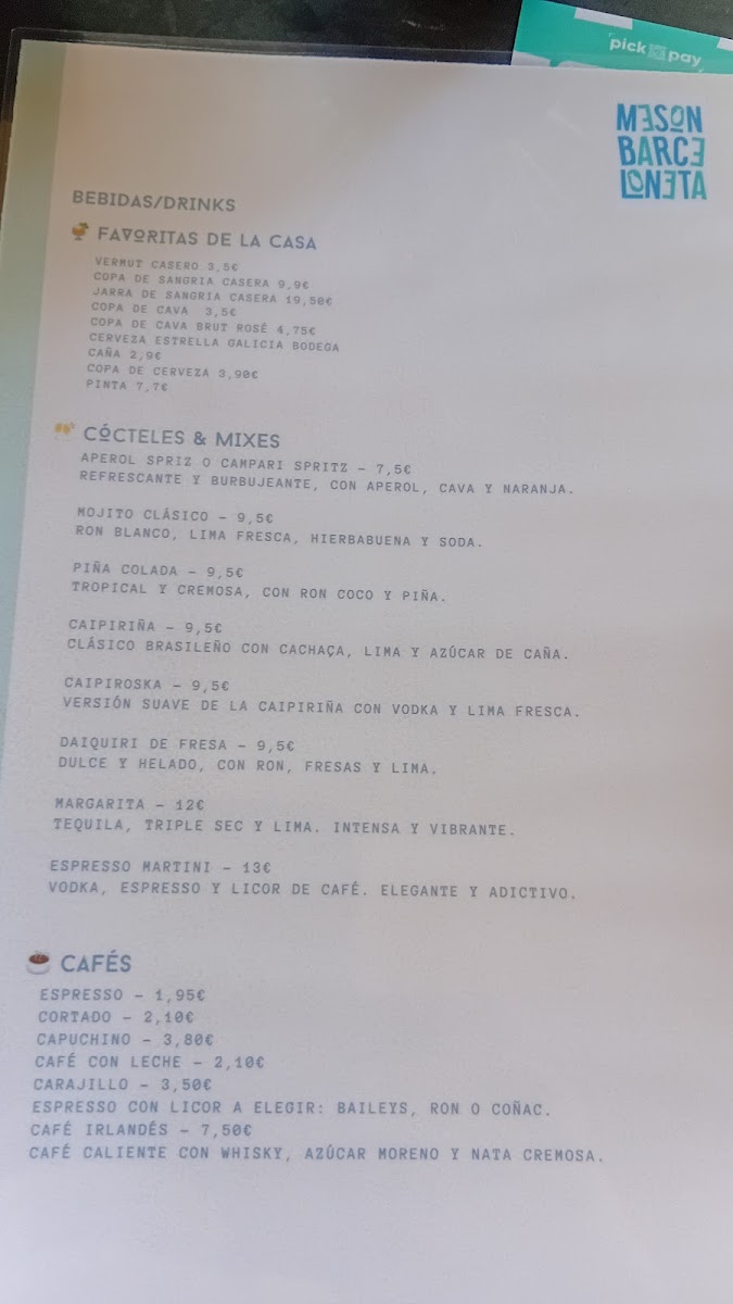 MESON BARCELONETA Photo Menu 1
