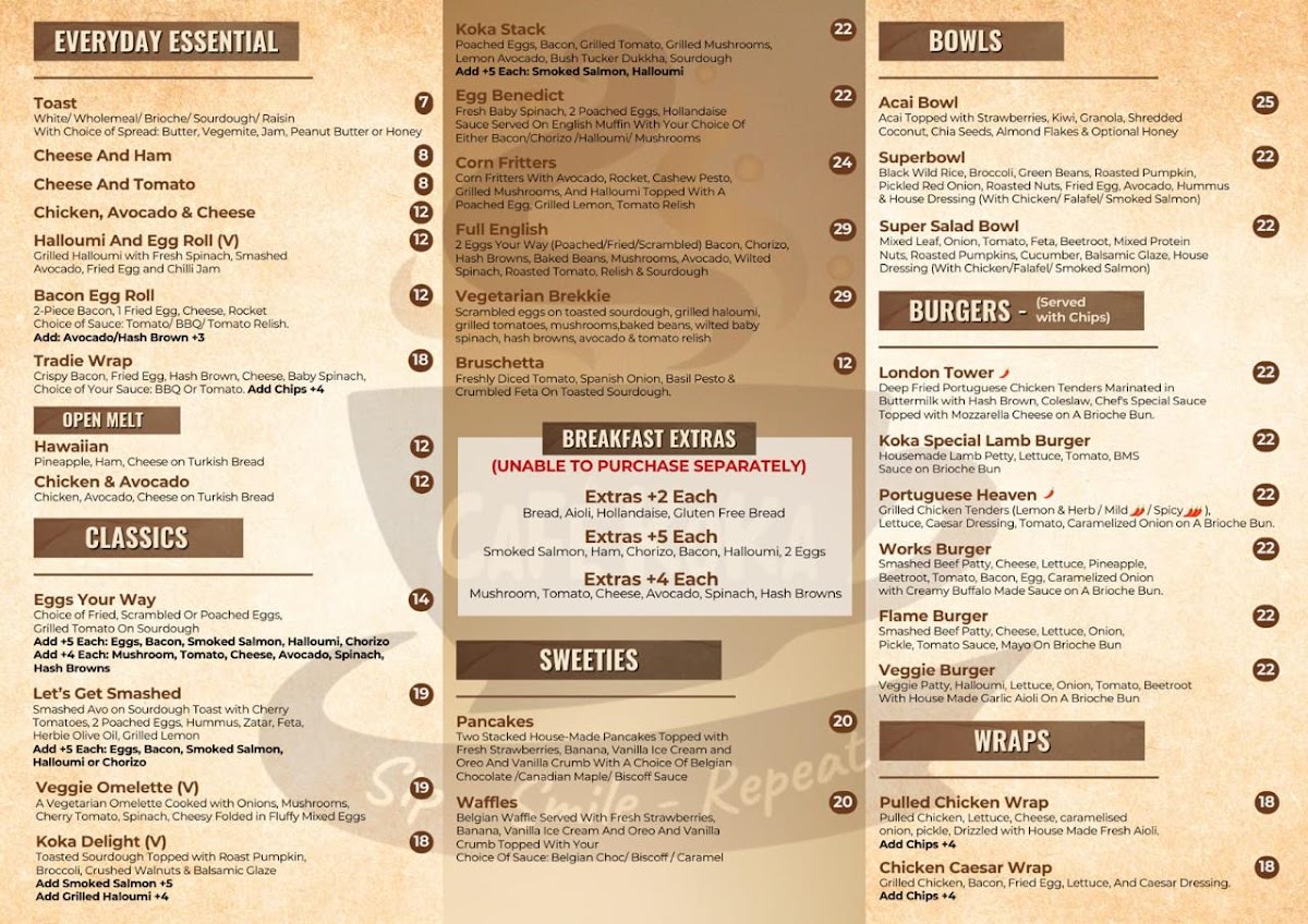 Cafe Koka Photo Menu 2