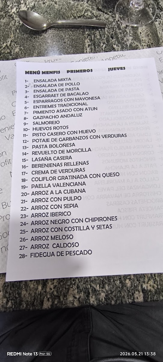 Restaurante Menfis Photo Menu 10