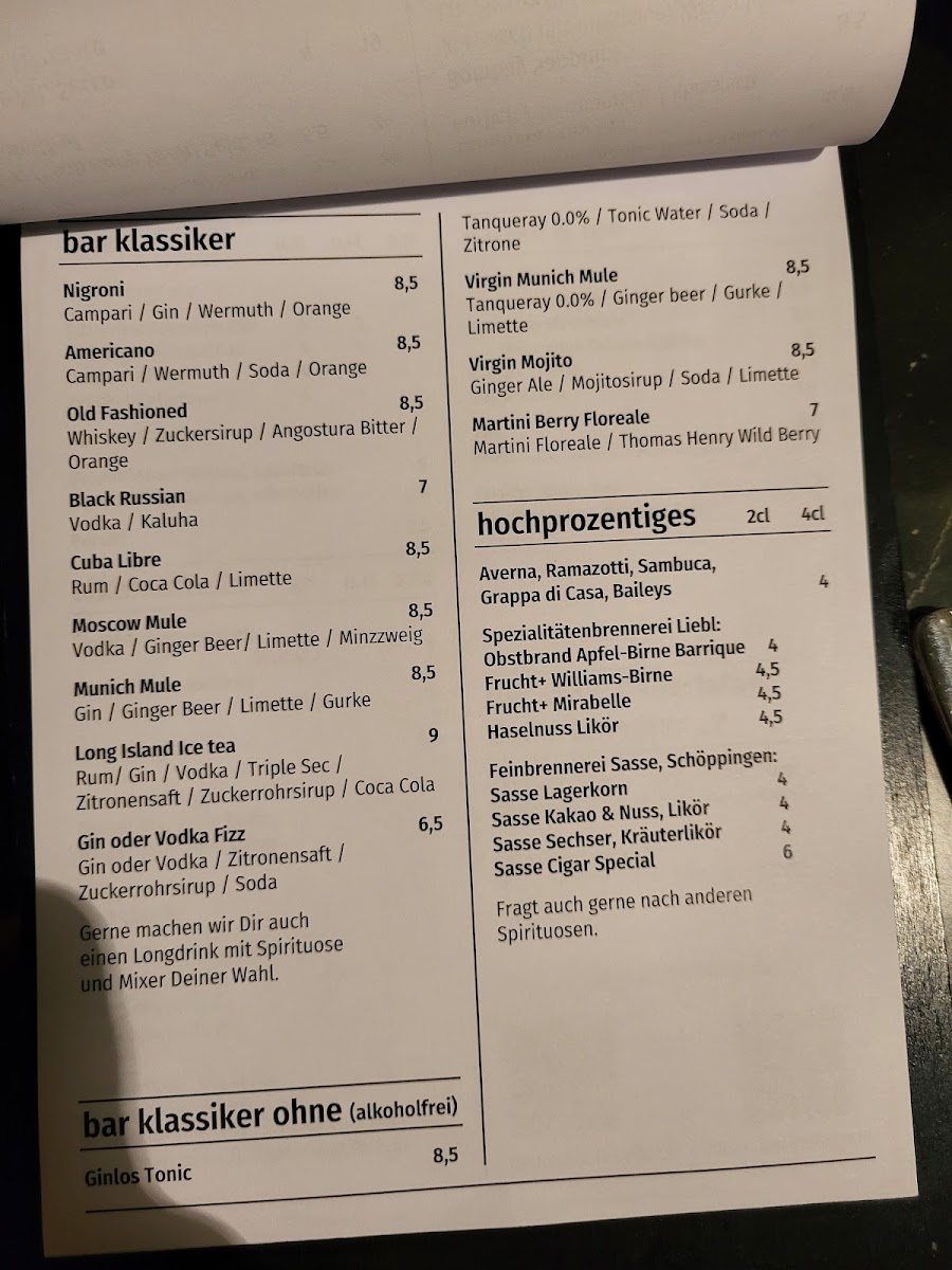 mono trink & essbar Photo Menu 2