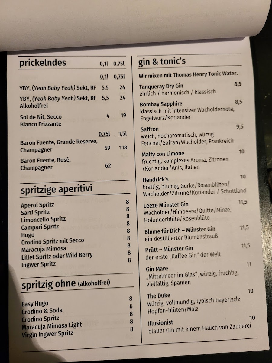 mono trink & essbar Photo Menu 3
