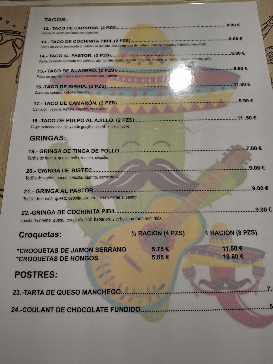 Bar On Egin Antojitos Mexicanos Photo Menu 2