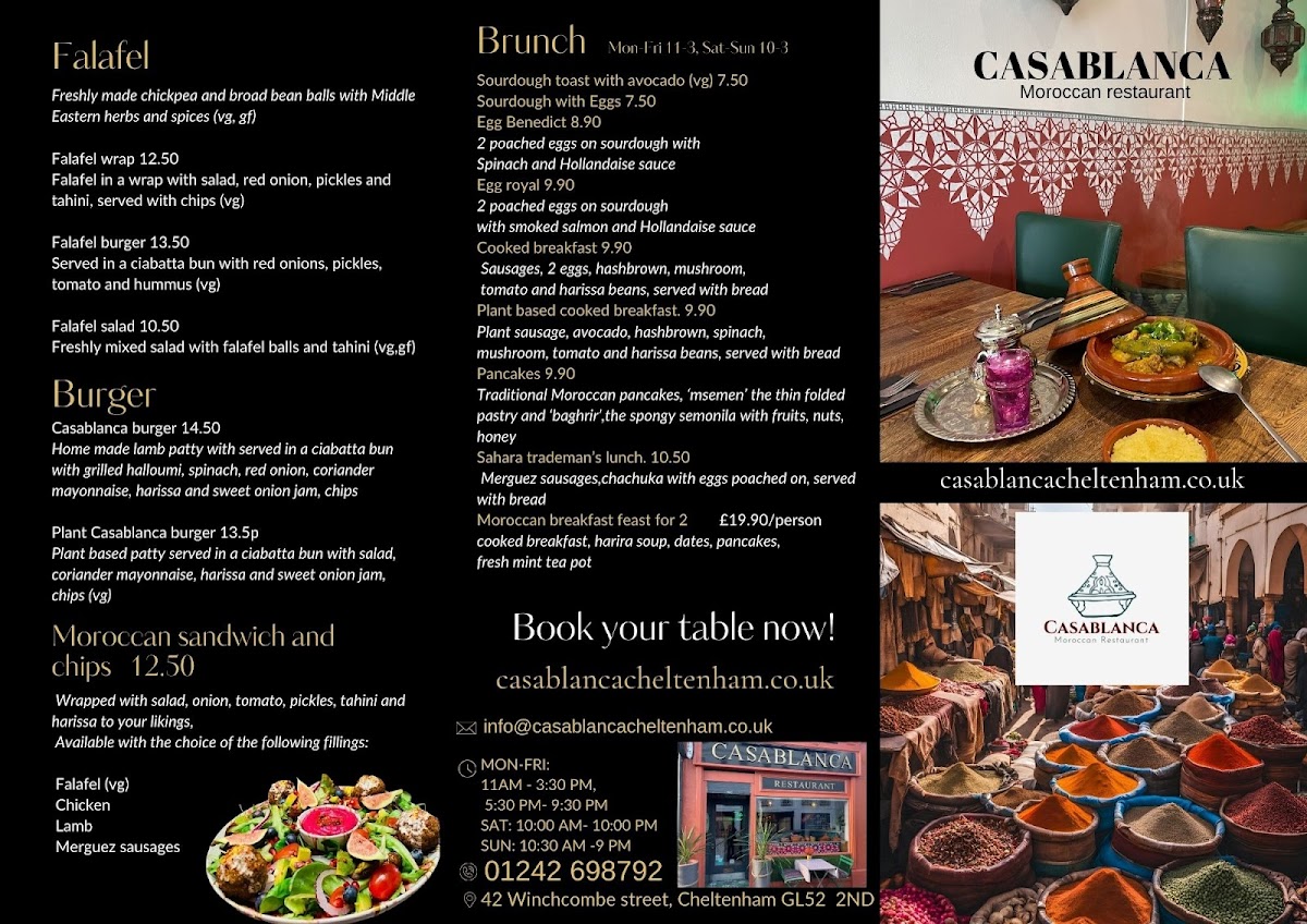 Casablanca Restaurant Photo Menu 2