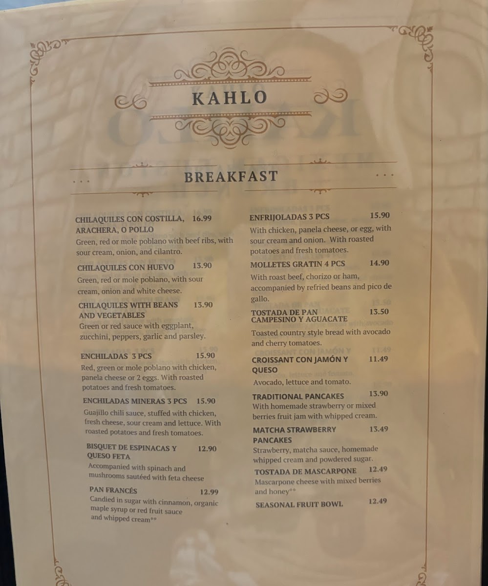 Kahlo Exotic Grill Photo Menu 10