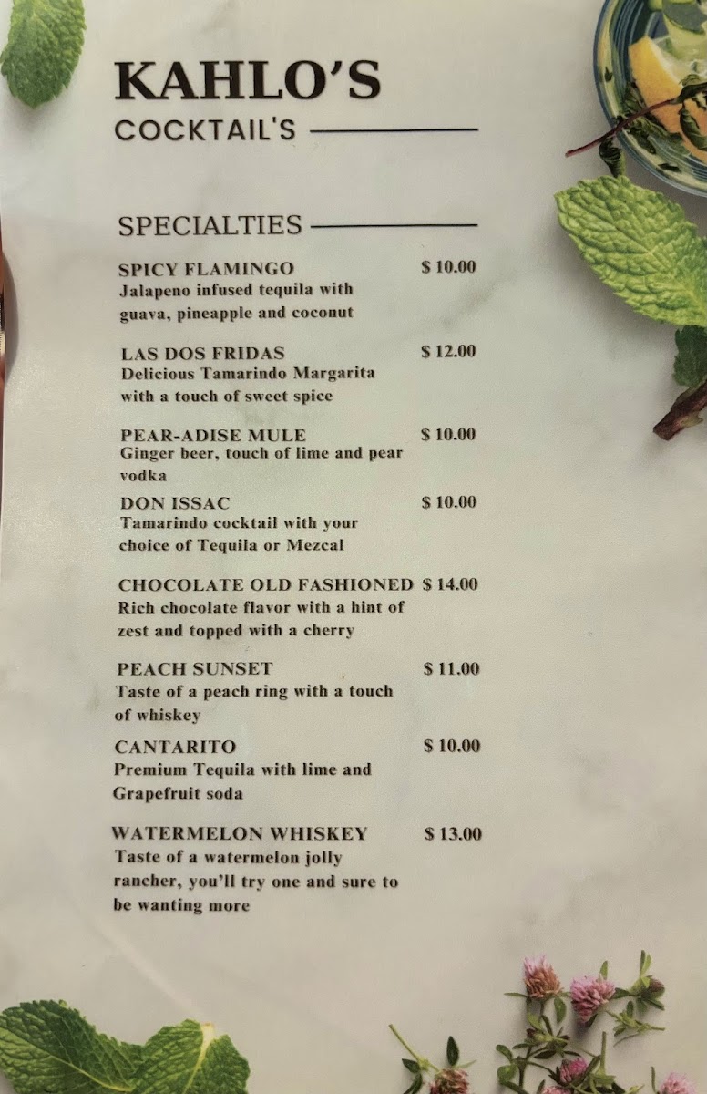 Kahlo Exotic Grill Photo Menu 5