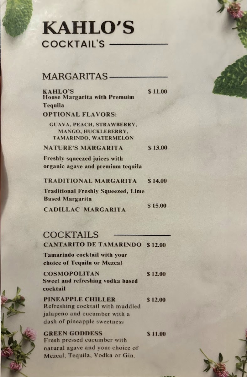 Kahlo Exotic Grill Photo Menu 7