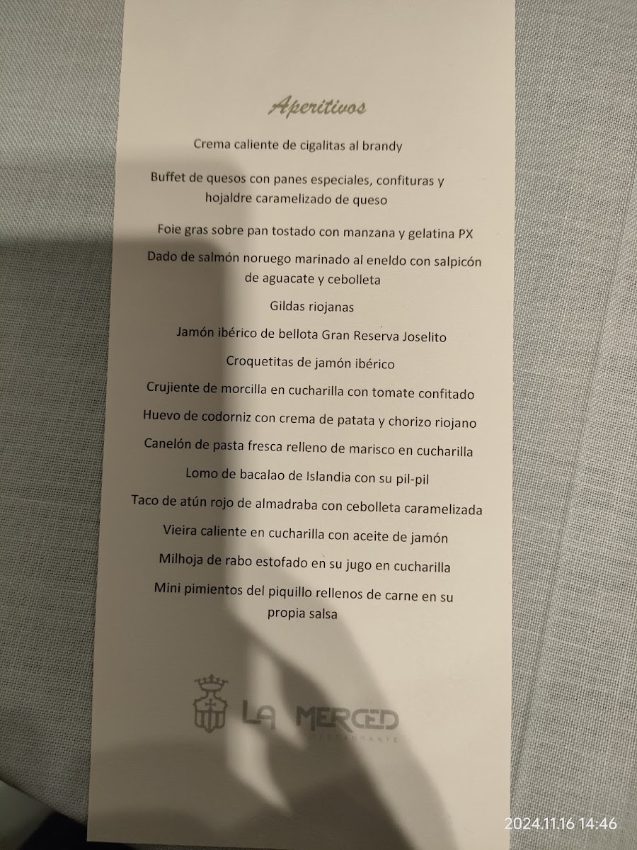 La Merced Photo Menu 2