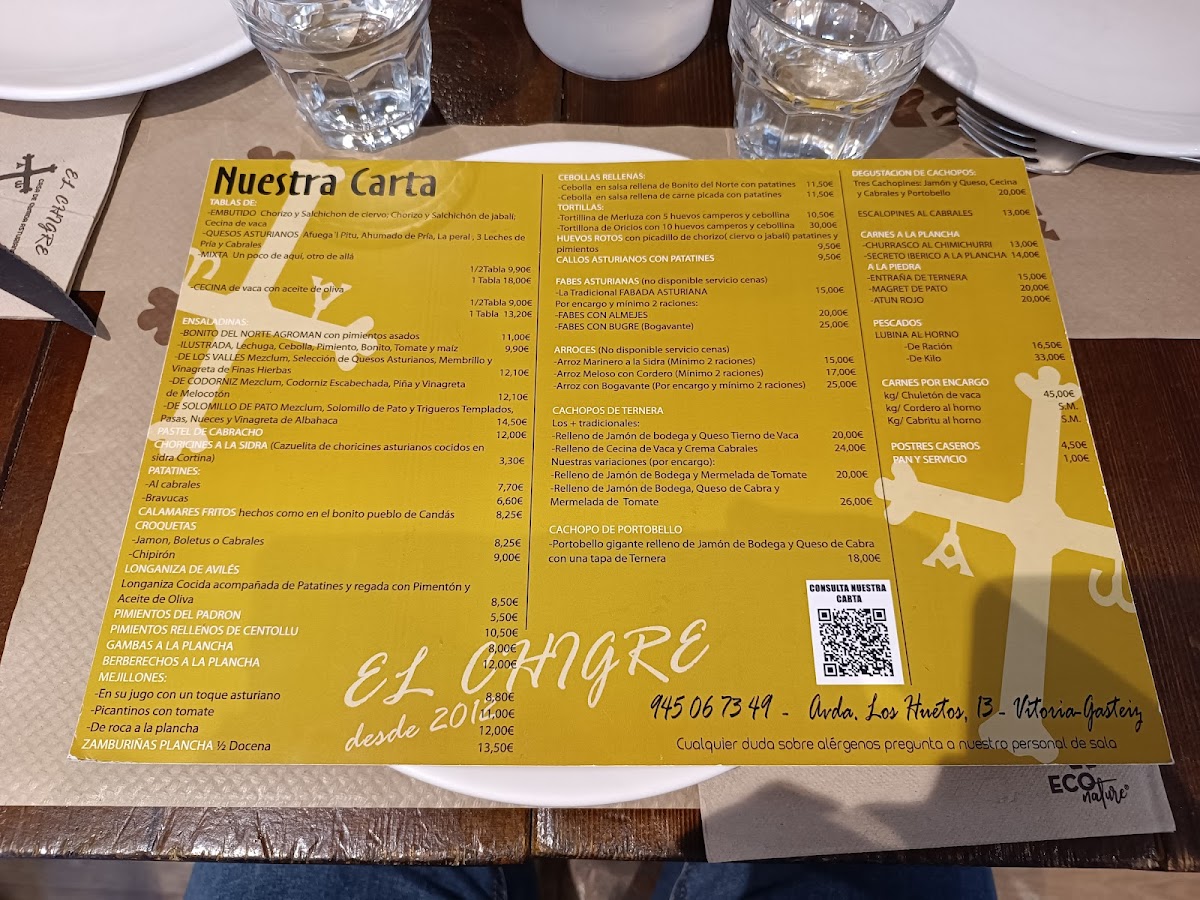 El Chigre ALI13 Photo Menu 4