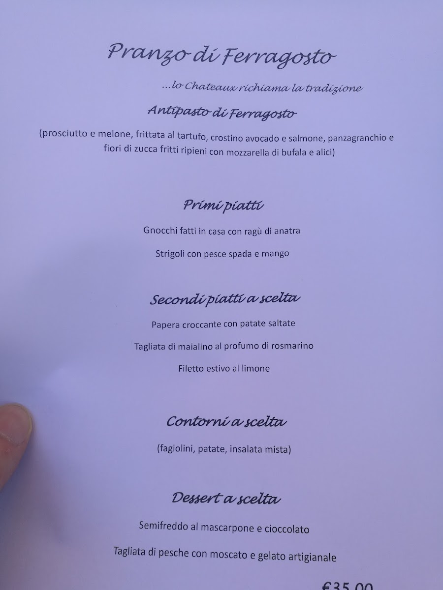 Chateaux de Pep Photo Menu 5